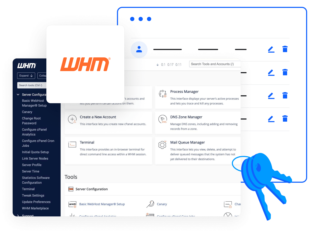Reseller Hosting WHM cPanel - Controla las cuentas de tus clientes a través del panel de control de WHM